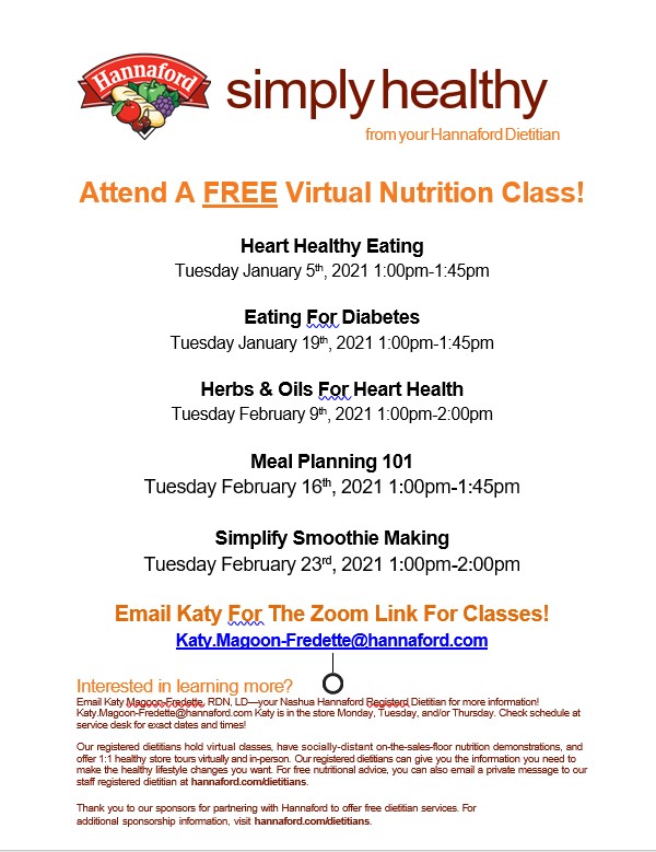 Hopkinton Recreation Community Zoom Programs